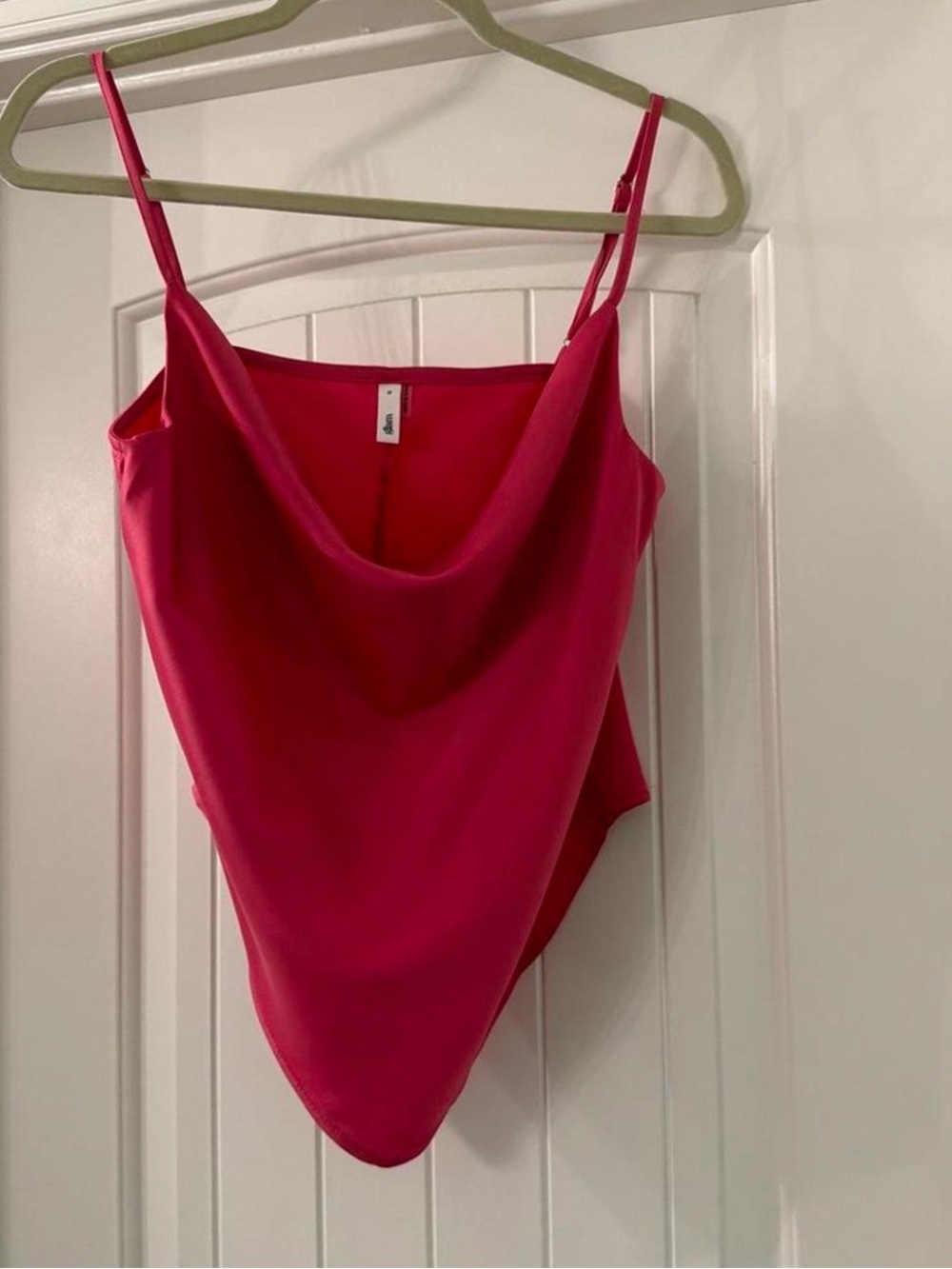 Women’s Pink Draped Cowl Neck Camisole Top
